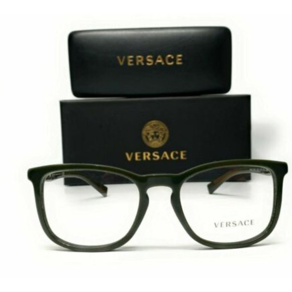 Versace Men's Green Pillow Eyeglasses! - Picture 2 of 3